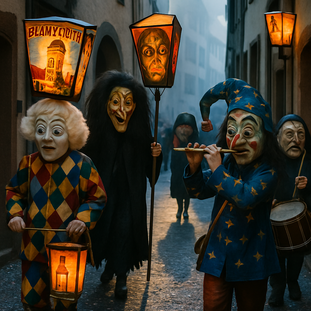 Basel Fasnacht Mask Reveal Painting by numbers kit