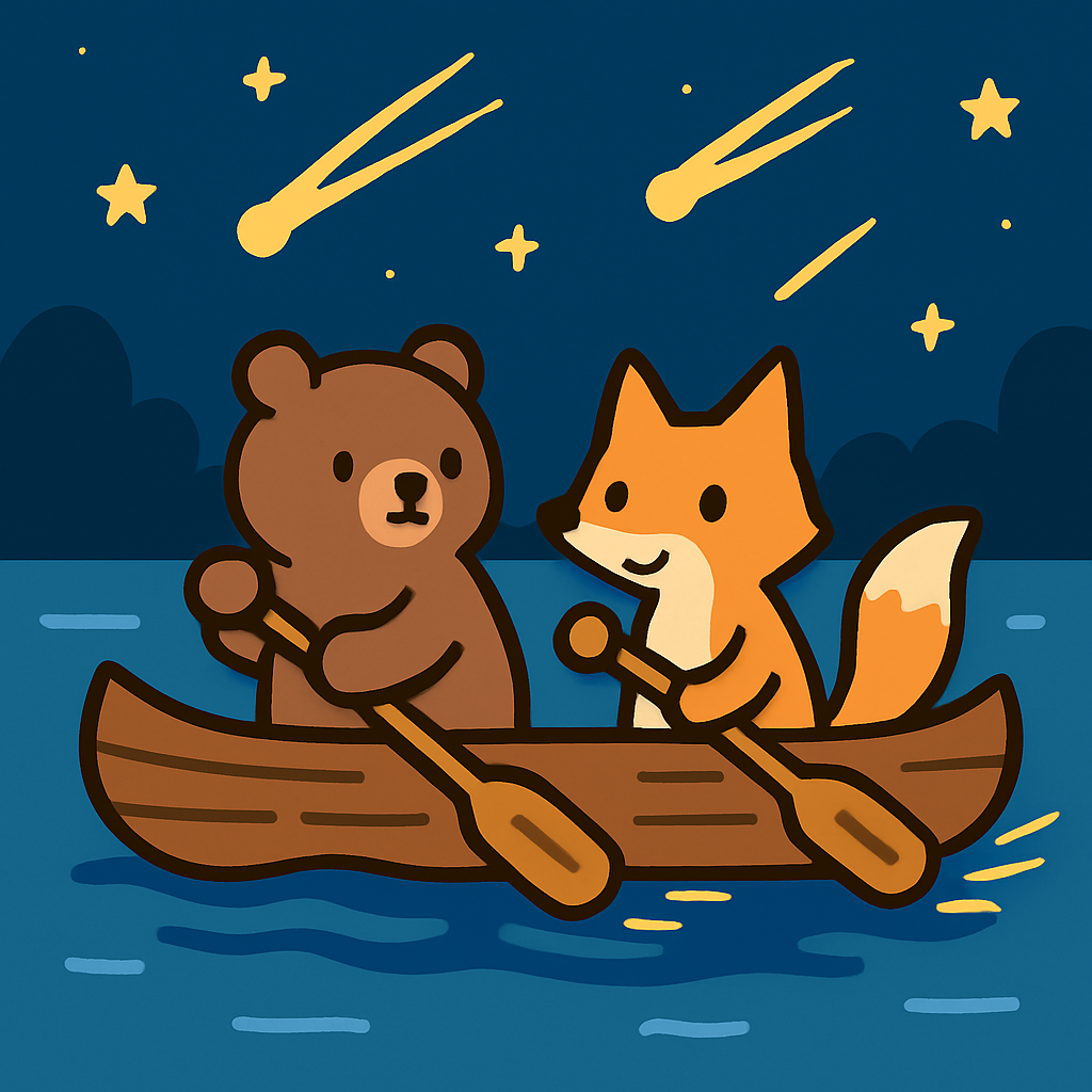 Comet Canoe Adventure paint by color