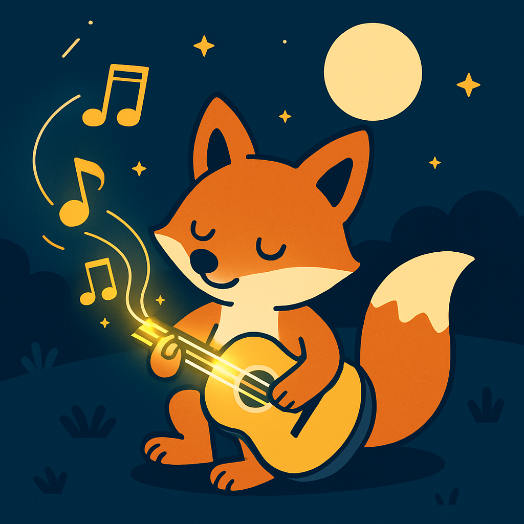 Moonbeam Music Fox DIY paint by numbers