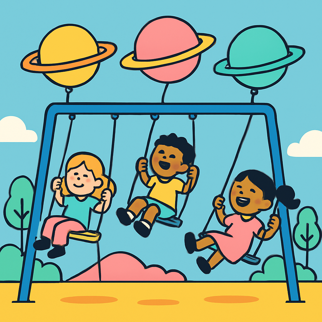 Pocket Planets Playground DIY paint by numbers