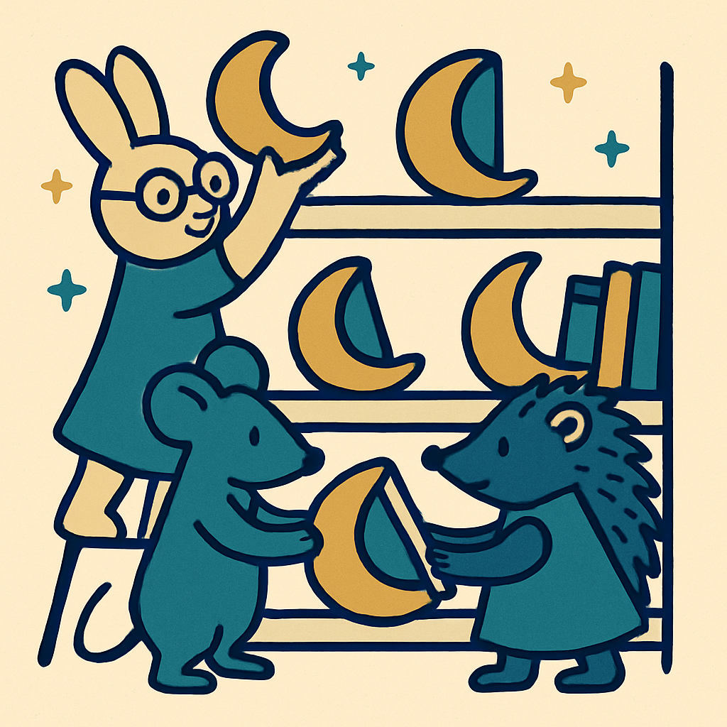 Little Luna Librarians paint by color