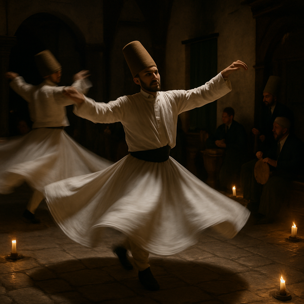 Sufi Whirling Dervish Ceremony Paint by numbers art
