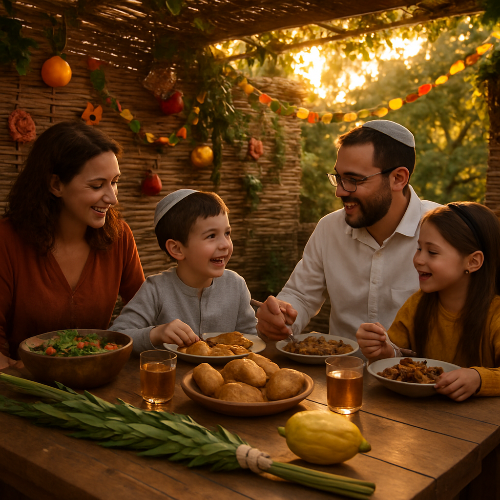 Sukkot Outdoors At Sunset Painting by numbers kit