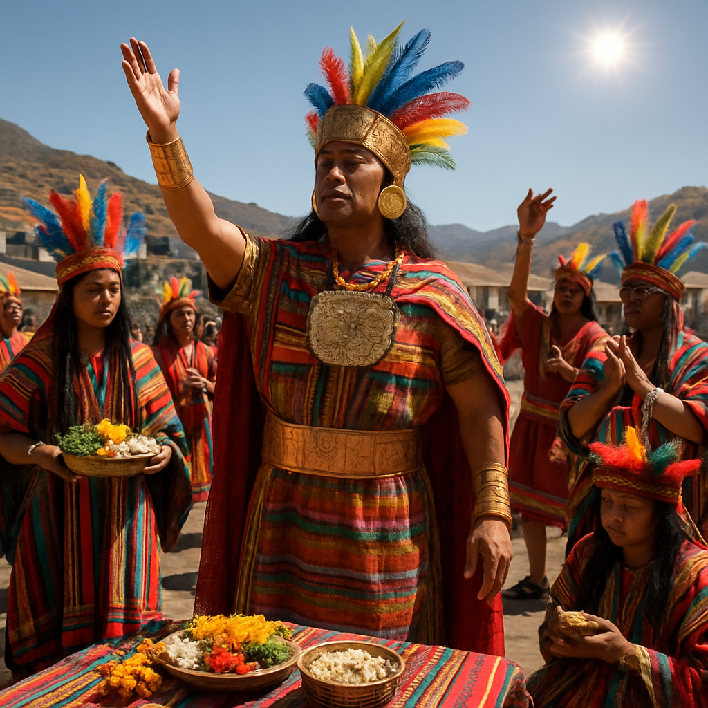 Inti Raymi Cusco Plaza Number painting