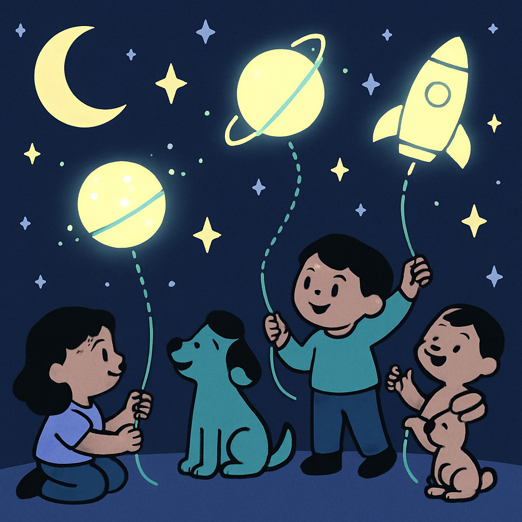 Moonlight Kite Explorers paint by number