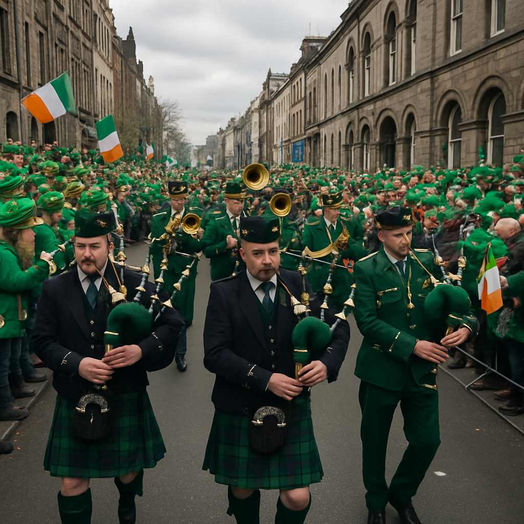 Saint Patrick Parade Dublin Number painting