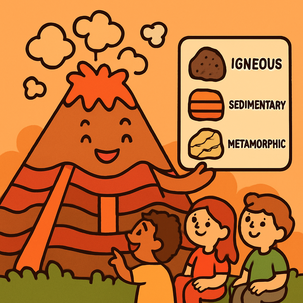 Friendly Volcano Volcano Lab paint by number