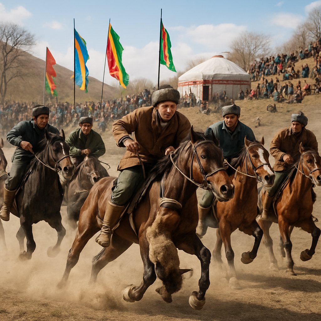 Nowruz Buzkashi Celebration paint by numbers