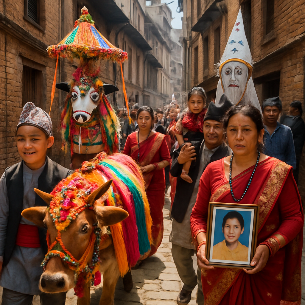 Gai Jatra Kathmandu Parade paint by numbers