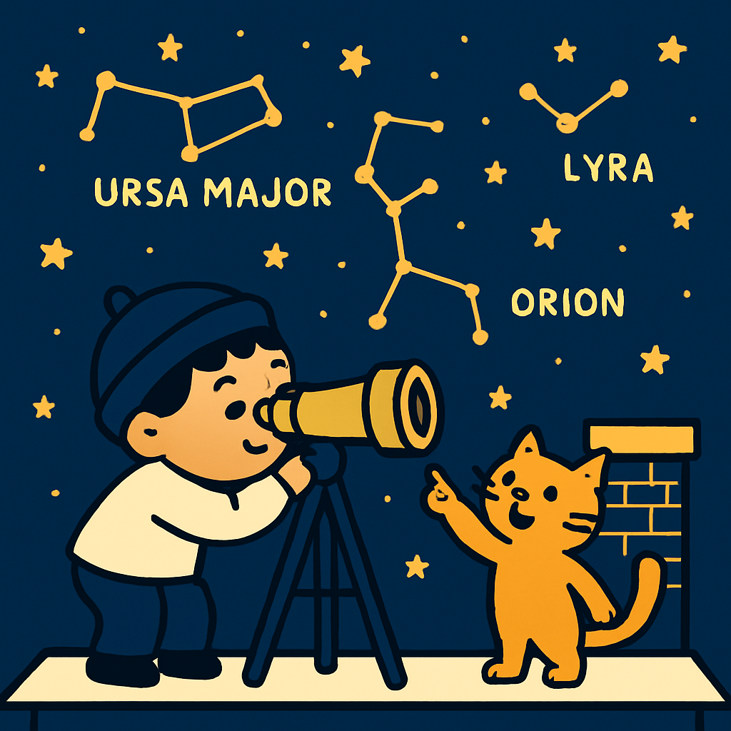 Tiny Astronomer Telescope Paint by numbers kits