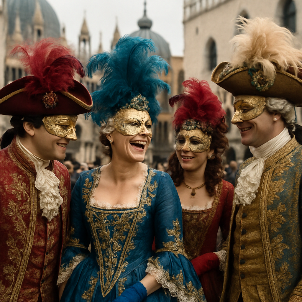 Carnival Of Venice Masked Ball painting number kit