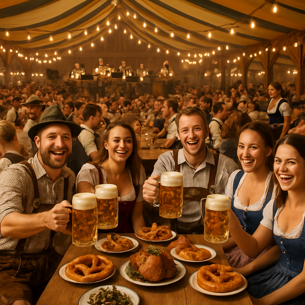 Oktoberfest Beer Tent Toast paint by color
