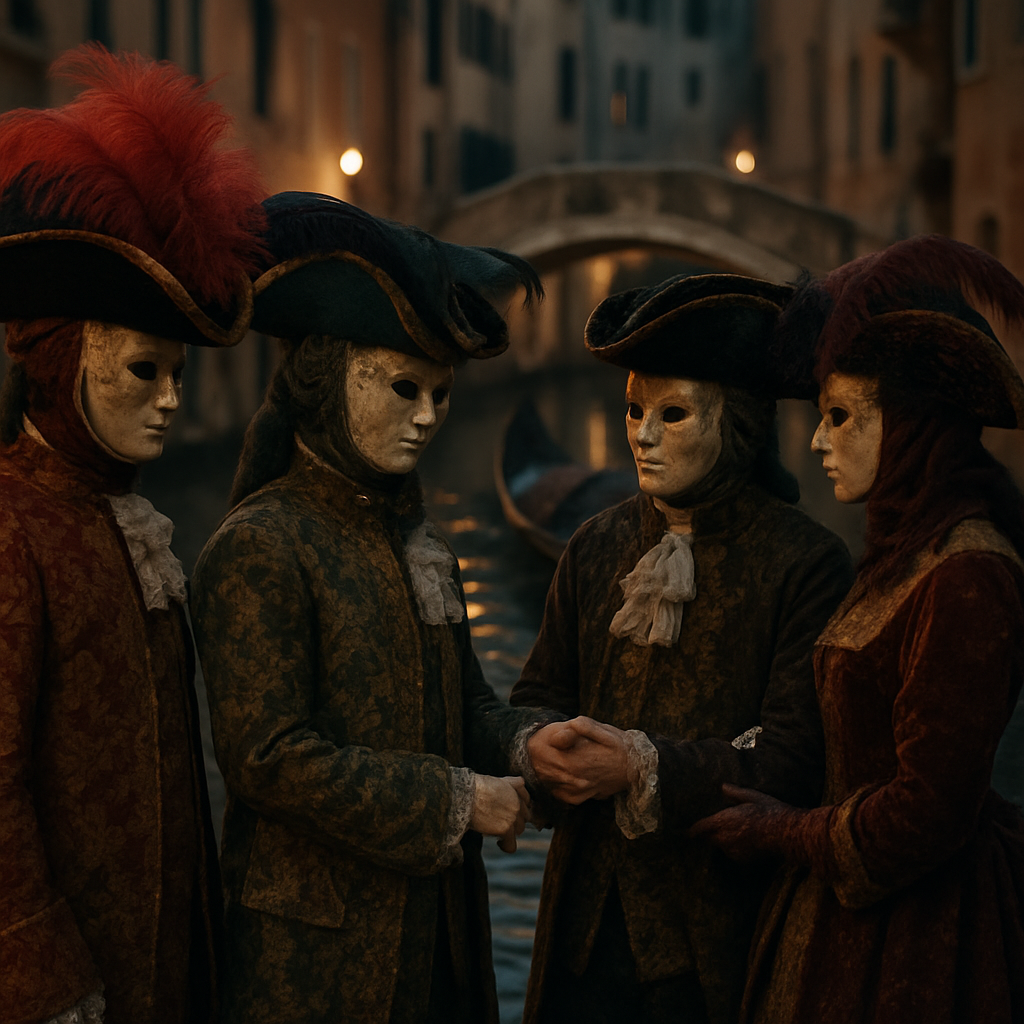 Venice Carnevale Masked Parade Paint by numbers kits