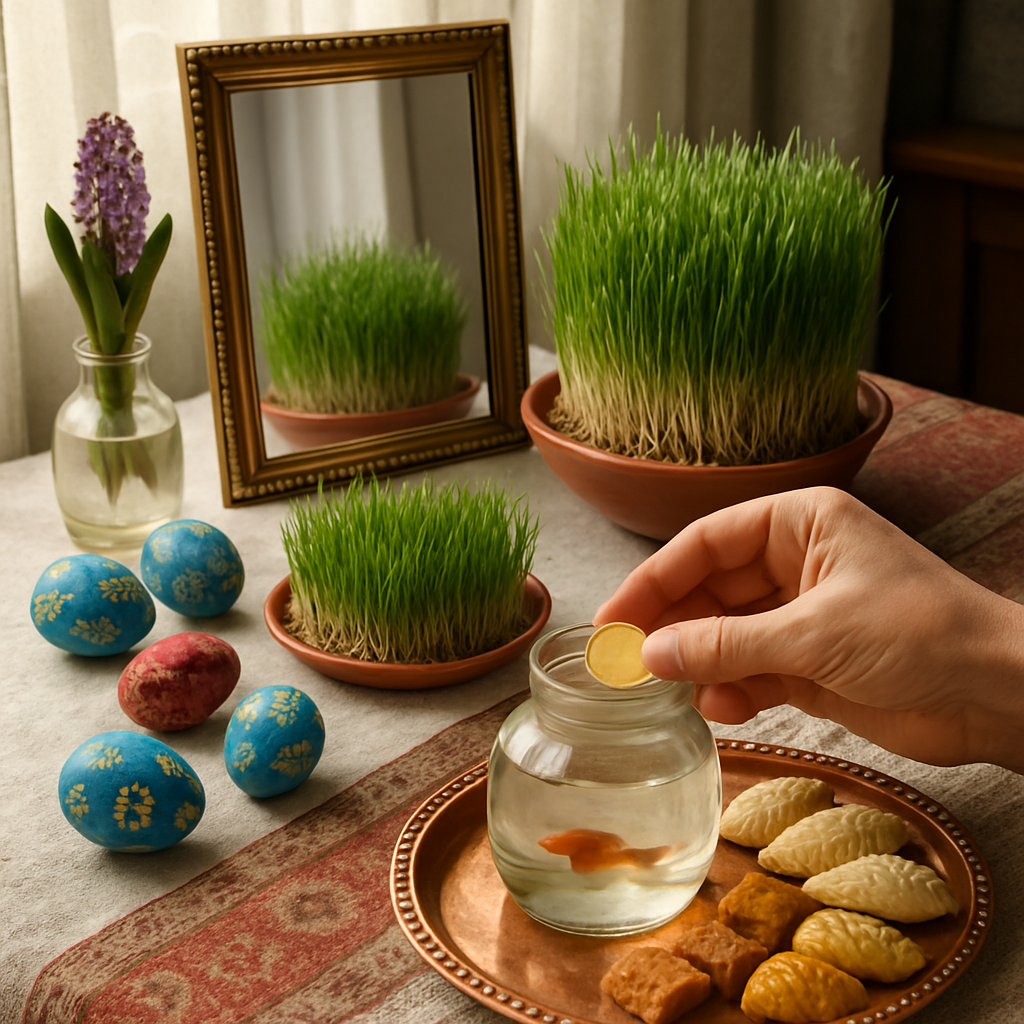 Nowruz Haftseen Table Number painting
