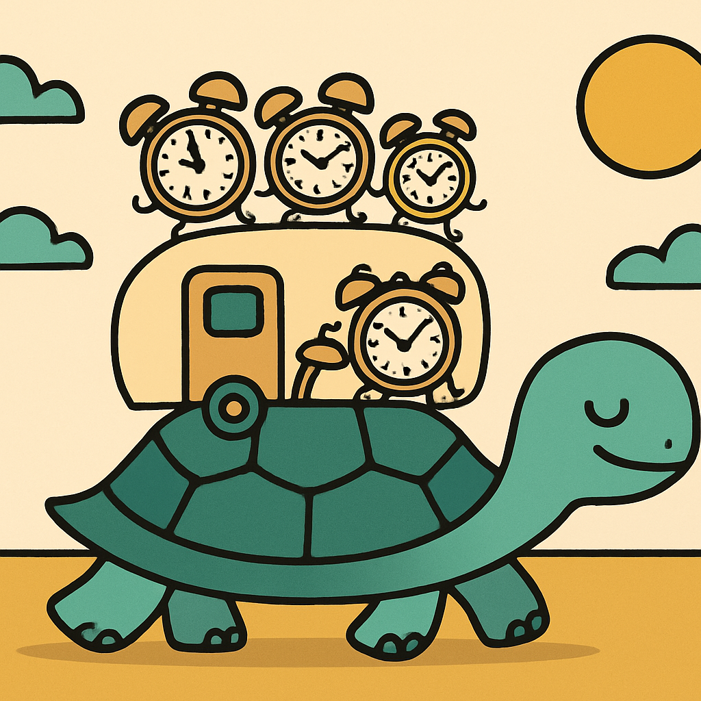 Time Turtle Caravan paint by color