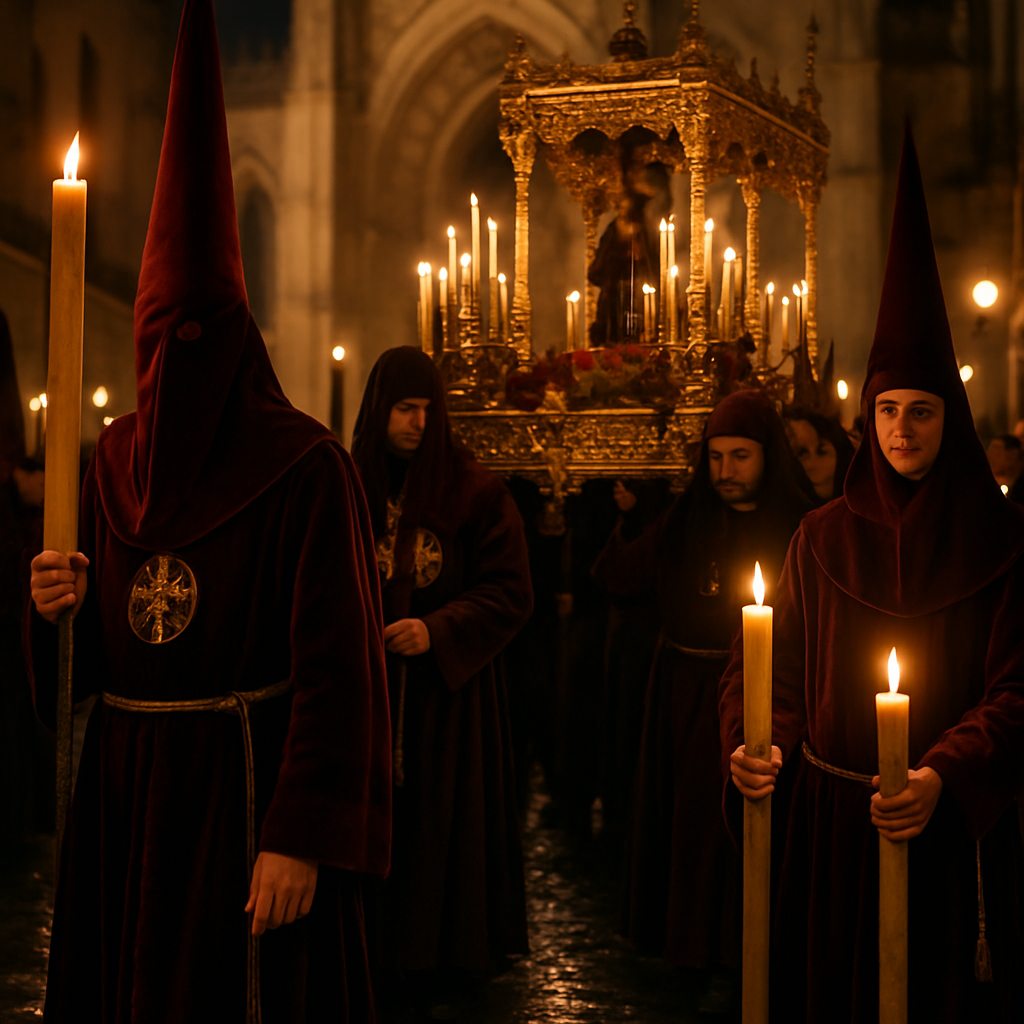 Semana Santa Seville Procession paint by numbers