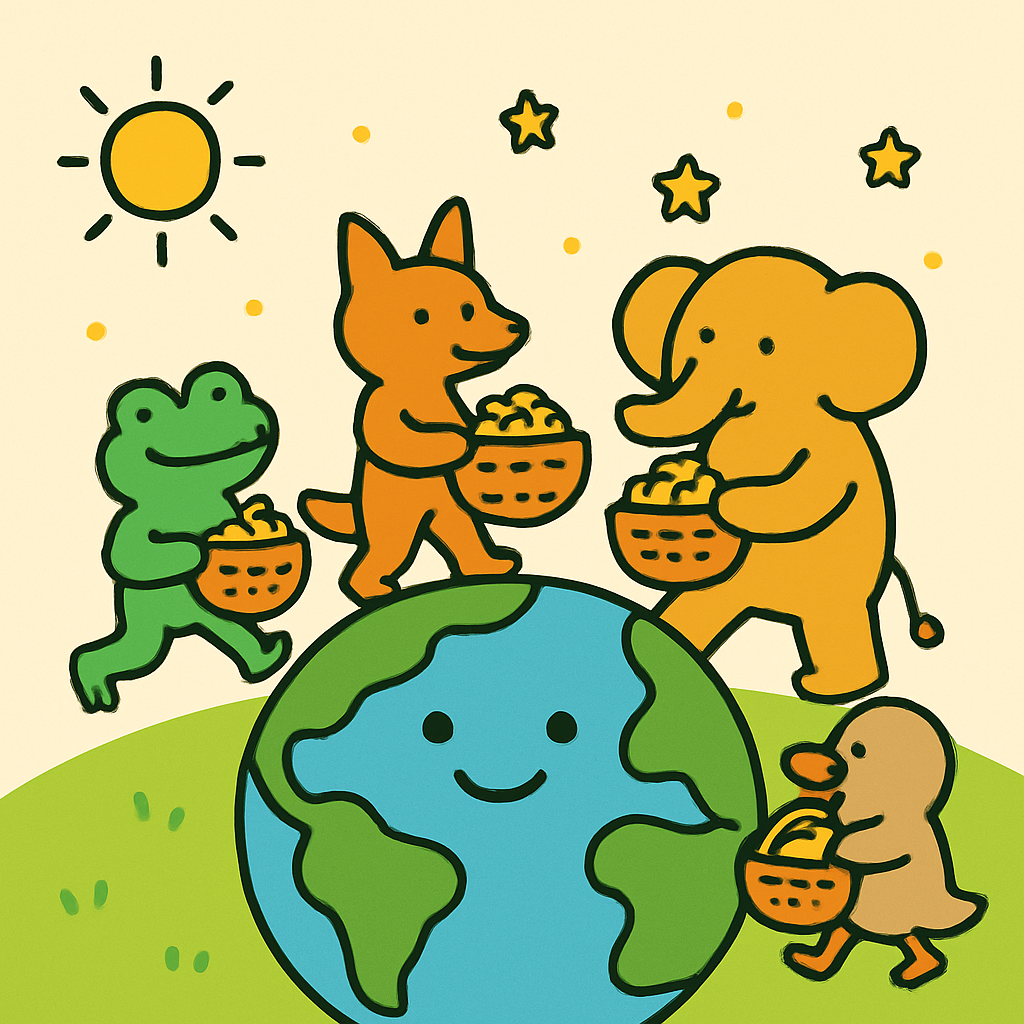 Planetary Picnic Parade Numbered painting kits