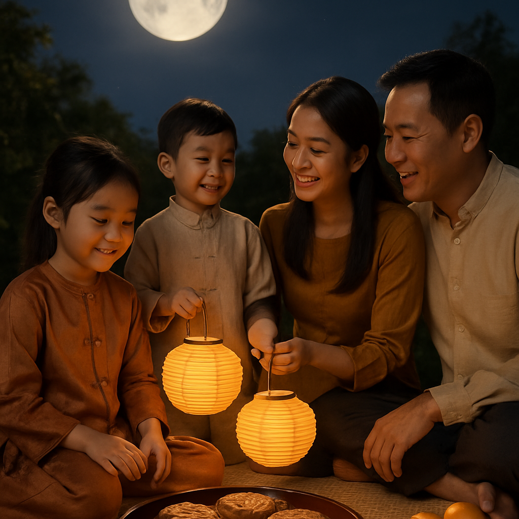 Harvest Moon Mid Autumn Feast DIY paint by numbers