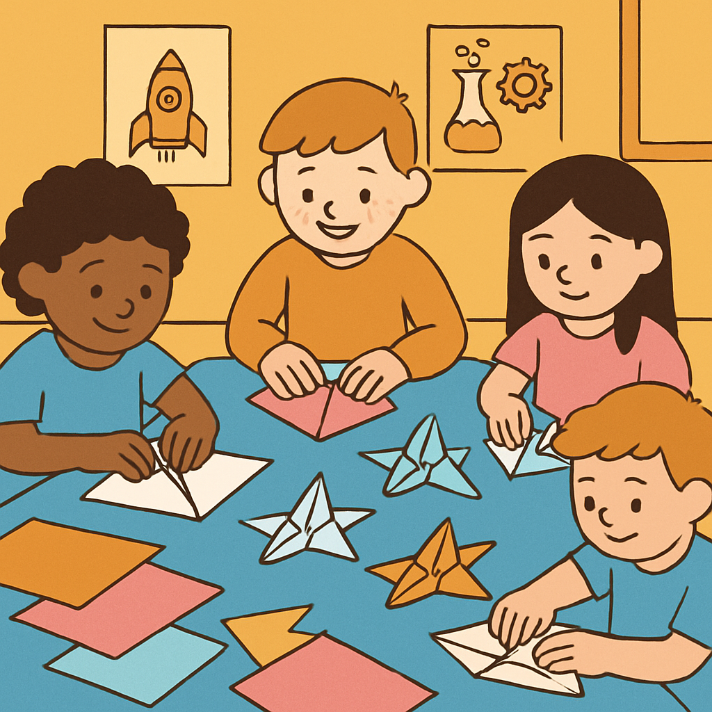 Origami Starship Workshop Paint by numbers art