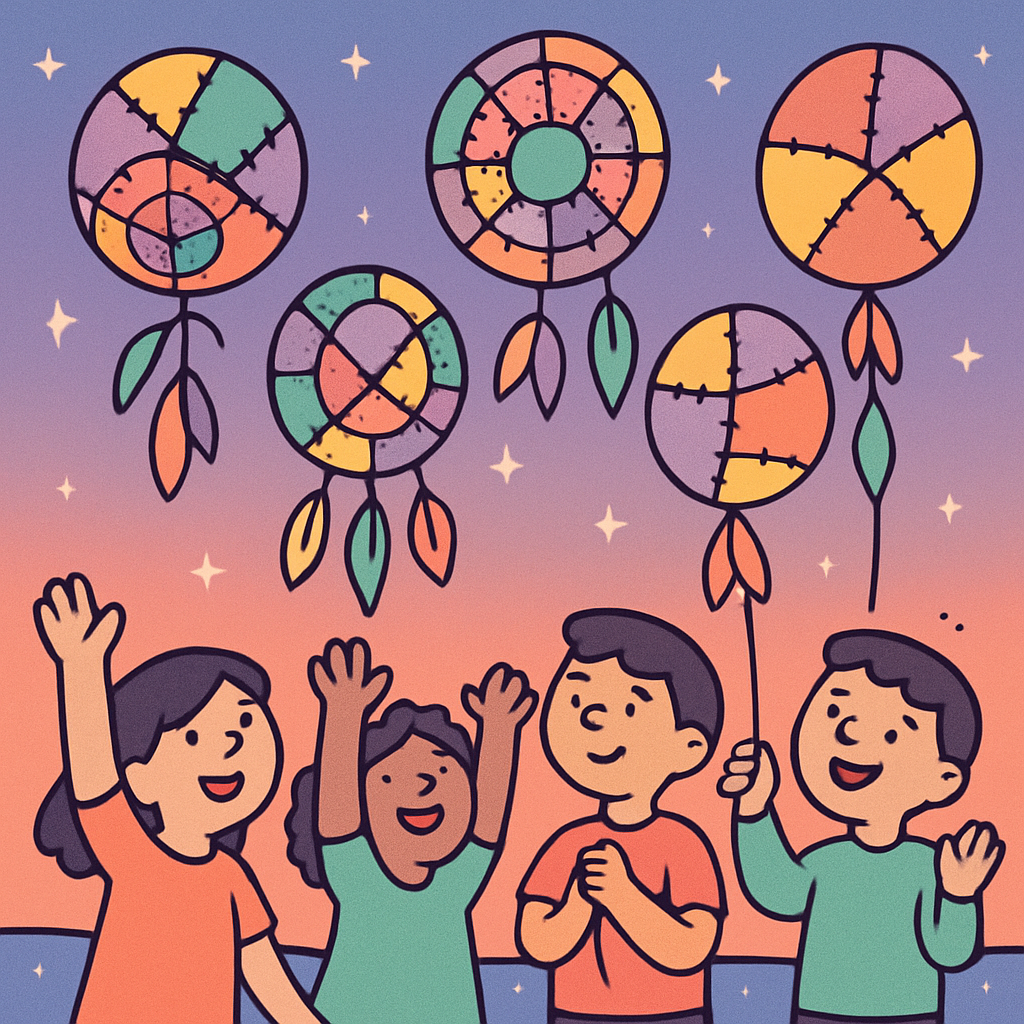 Dreamcatcher Balloon Festival painting number kit
