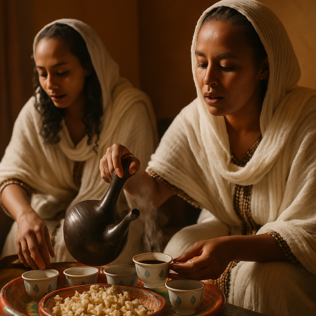 Bakhoa Ethiopian Coffee Ceremony paint by color