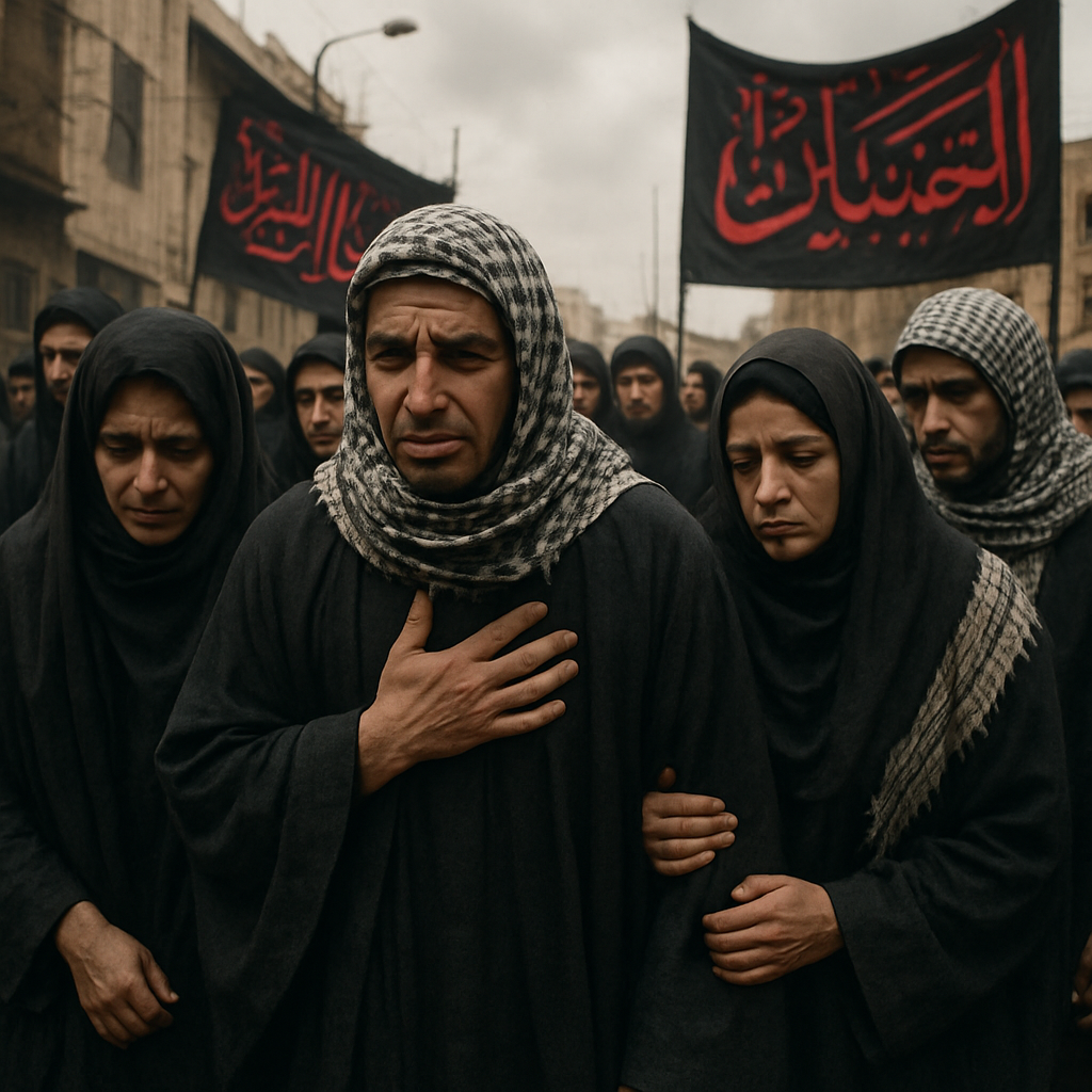 Ashura Procession Mourning paint by number