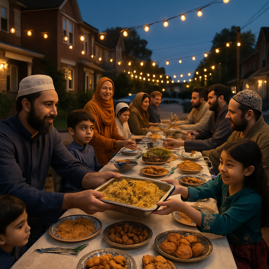 Eid Al-Fitr Street Feast Paint by numbers art