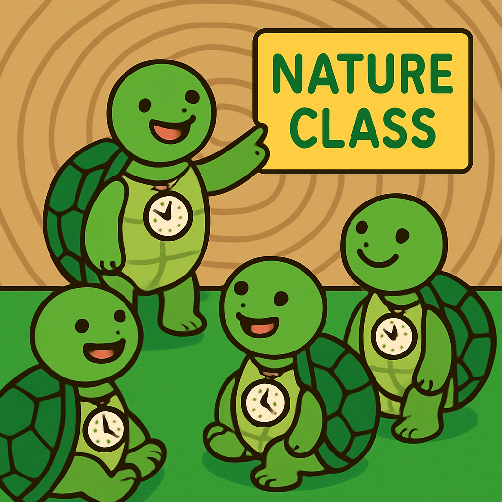 Time Travel Turtle School Paint by numbers art