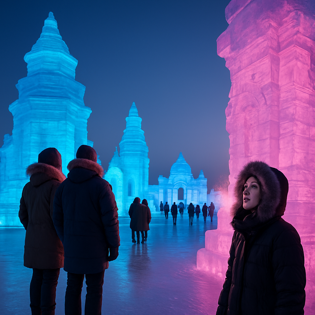 Harbin Ice And Snow Festival Sculptures paint by numbers