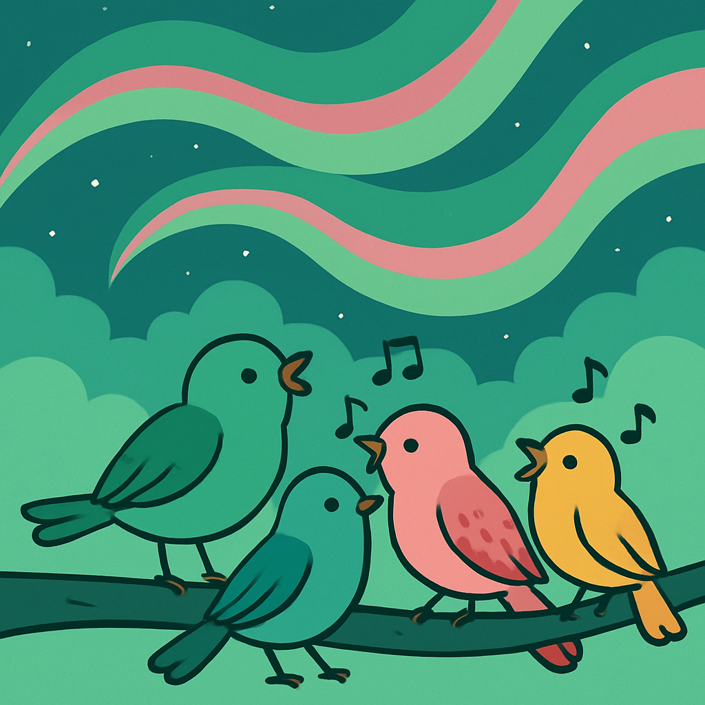 Aurora Songbirds paint by numbers