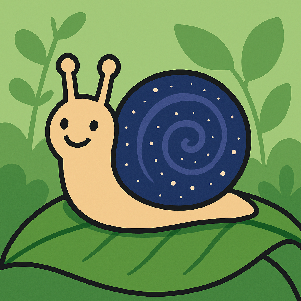 Galaxy Garden Snail paint by numbers