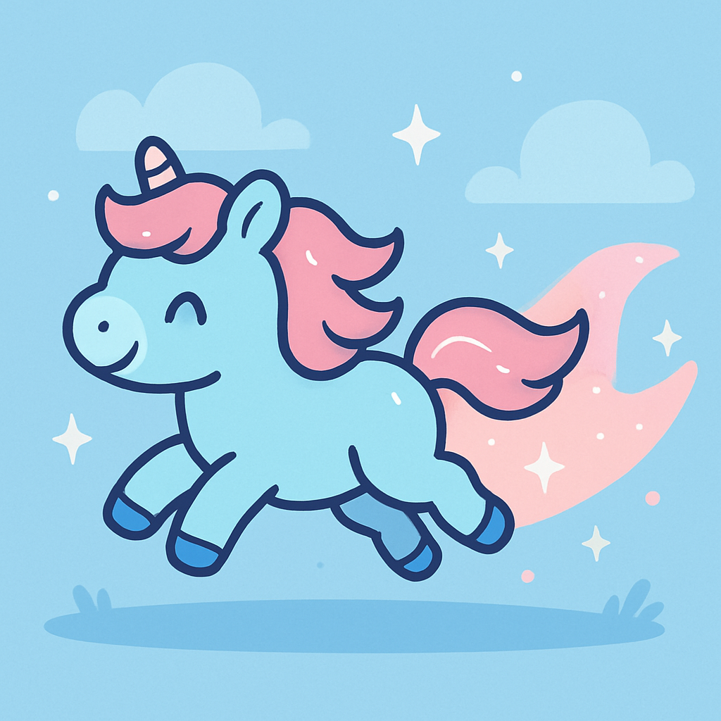 Comet Trail Pony paint by numbers