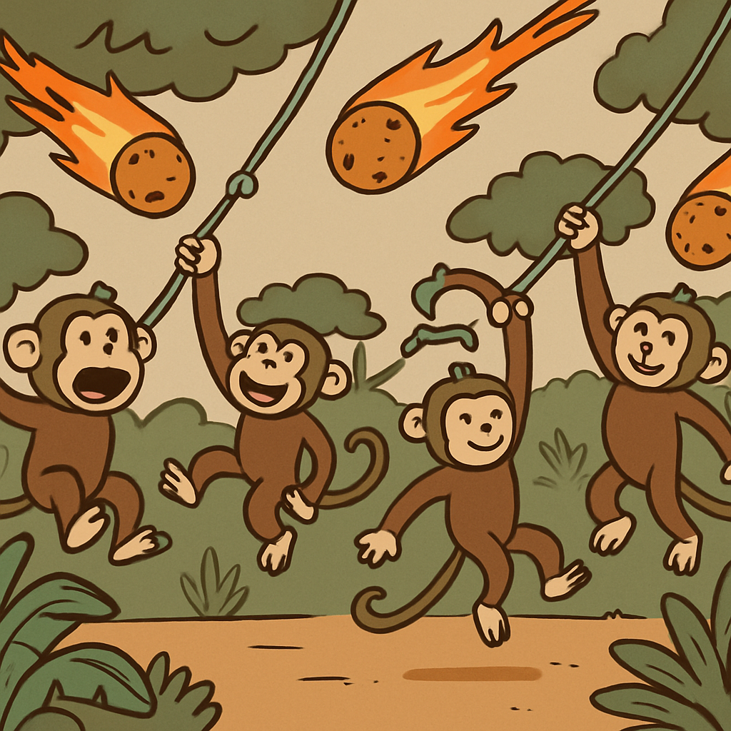 Meteor Swinging Monkeys paint by color