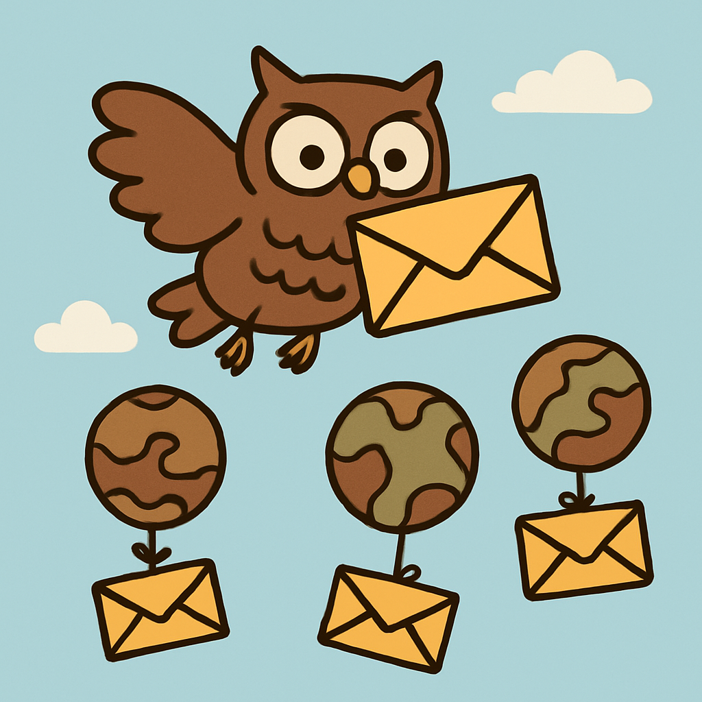 Orbital Owl Post Painting by numbers kit