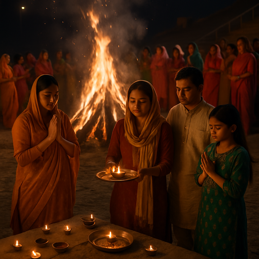 Holika Dahan Bonfire Night Painting by numbers kit