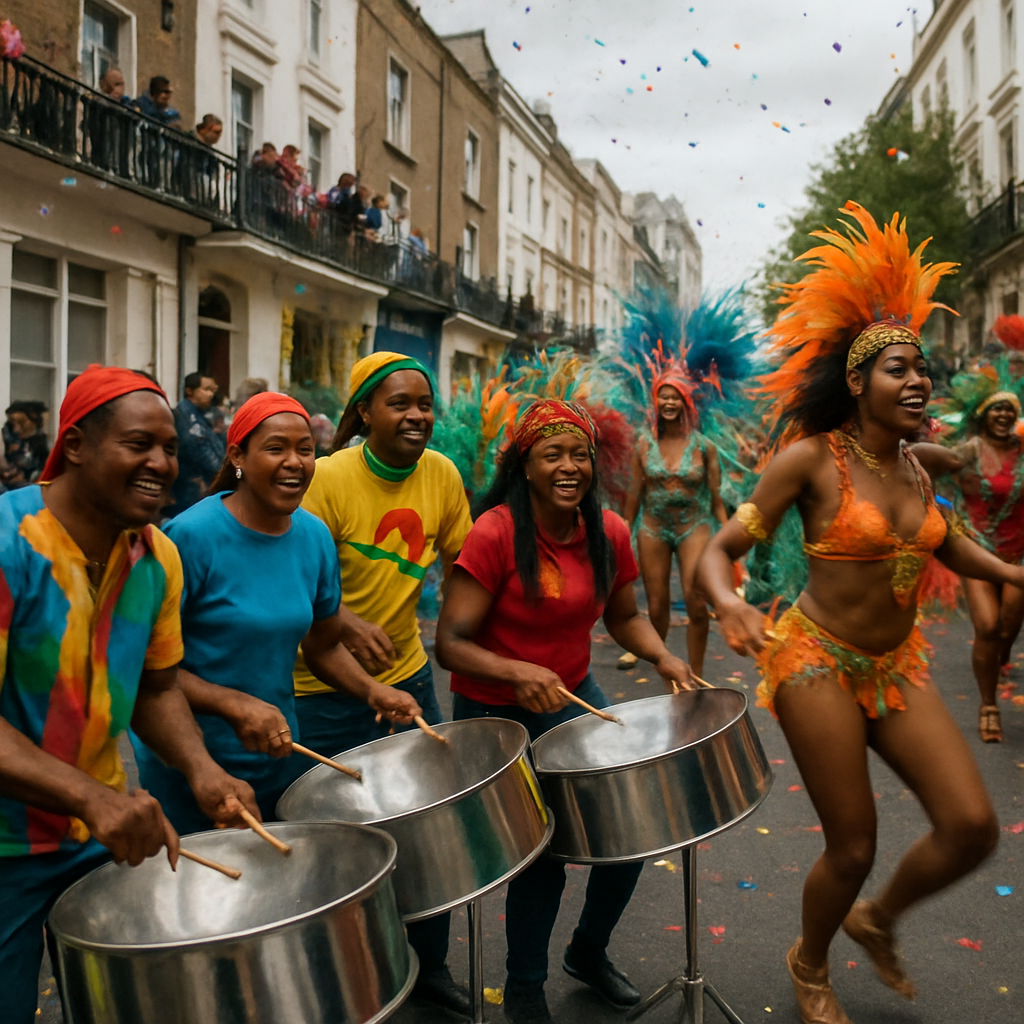 Notting Hill Carnival Procession painting number kit