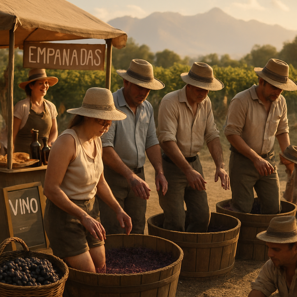 Mendoza Grape Harvest Festival painting number kit