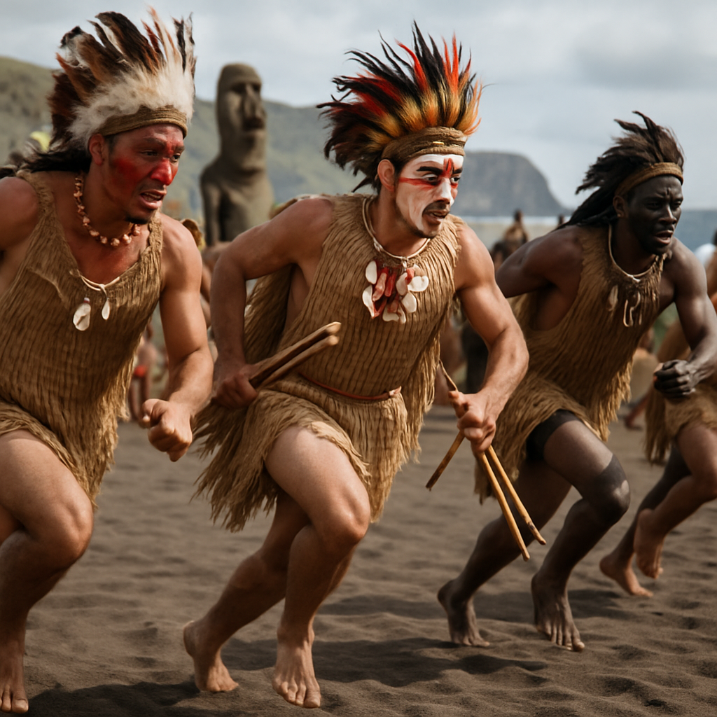 Tapati Rapa Nui Cultural Games DIY paint by numbers