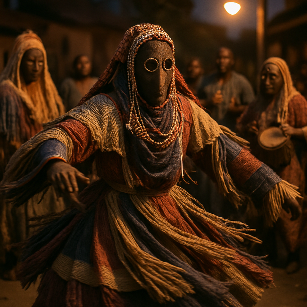 Egungun Masquerade Yoruba Festival paint by number
