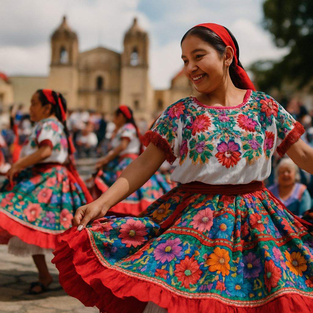 Guelaguetza Oaxaca Dancers paint by numbers