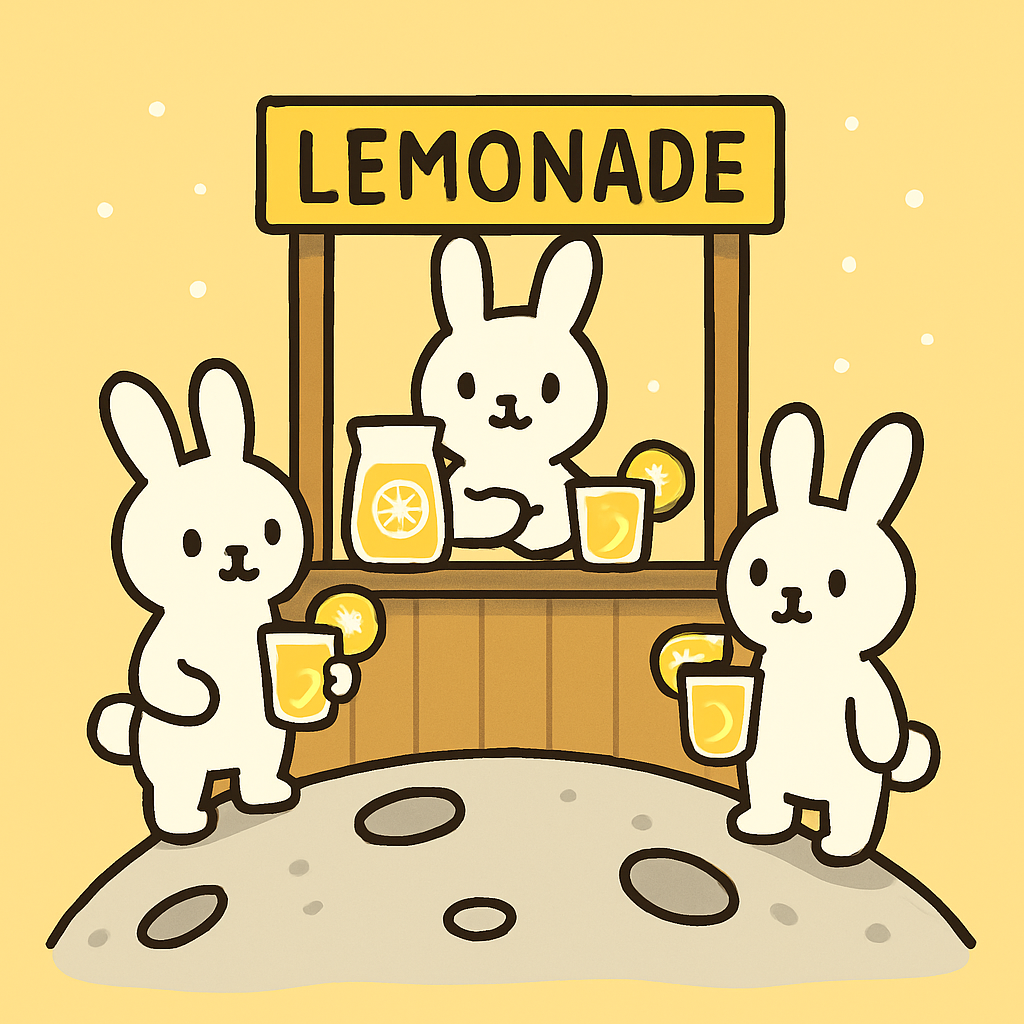 Lunar Lemonade Stand painting number kit
