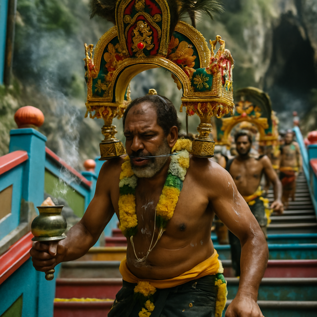 Thaipusam Batu Caves Pilgrimage paint by numbers
