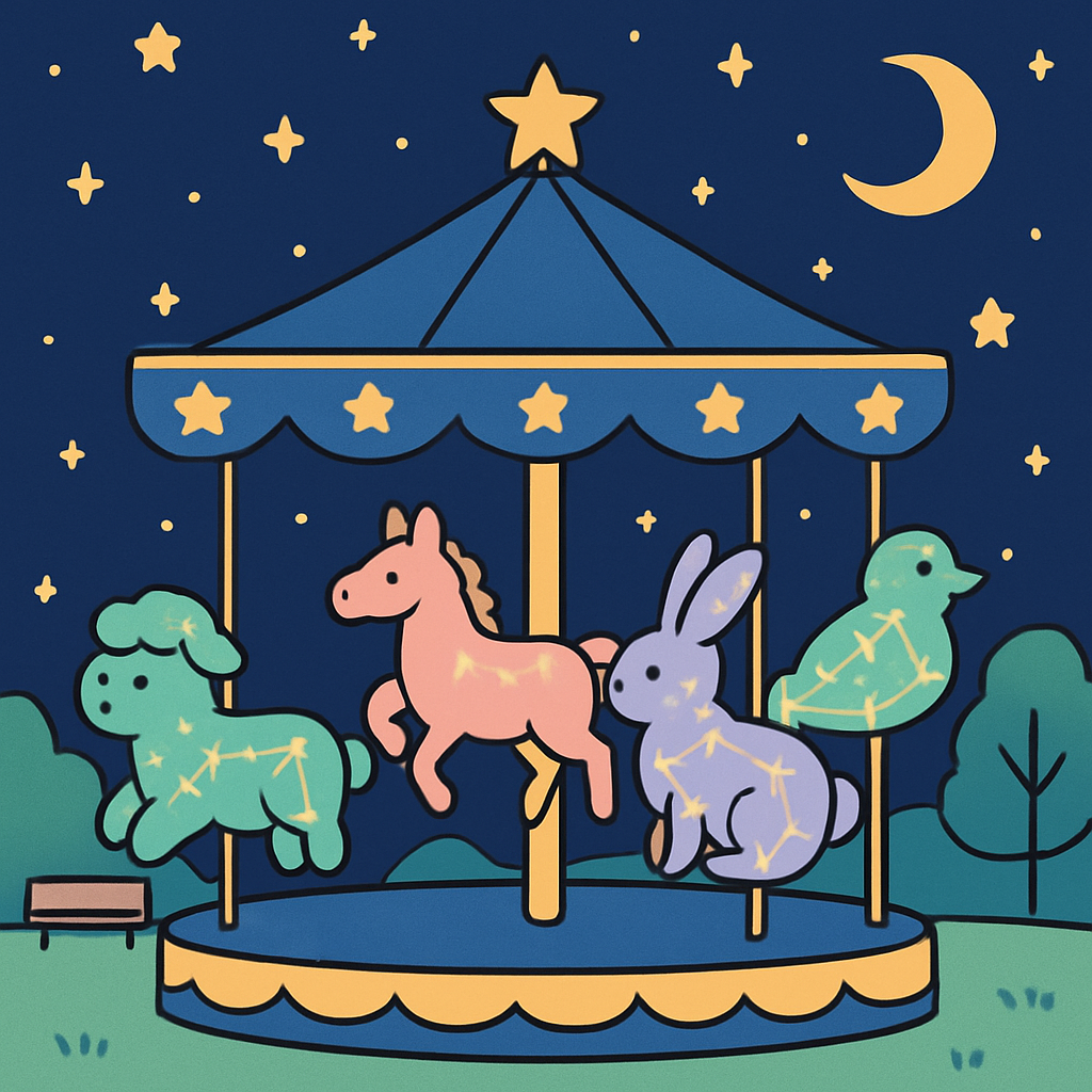 Constellation Carousel paint by number