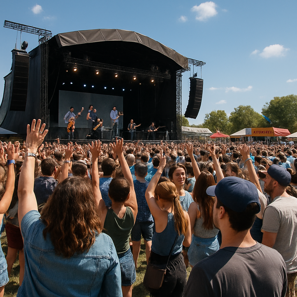 Les Vieilles Charrues Open Air Concert paint by number