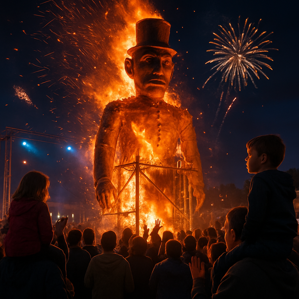 Dussehra Ravana Effigy Burning paint by numbers