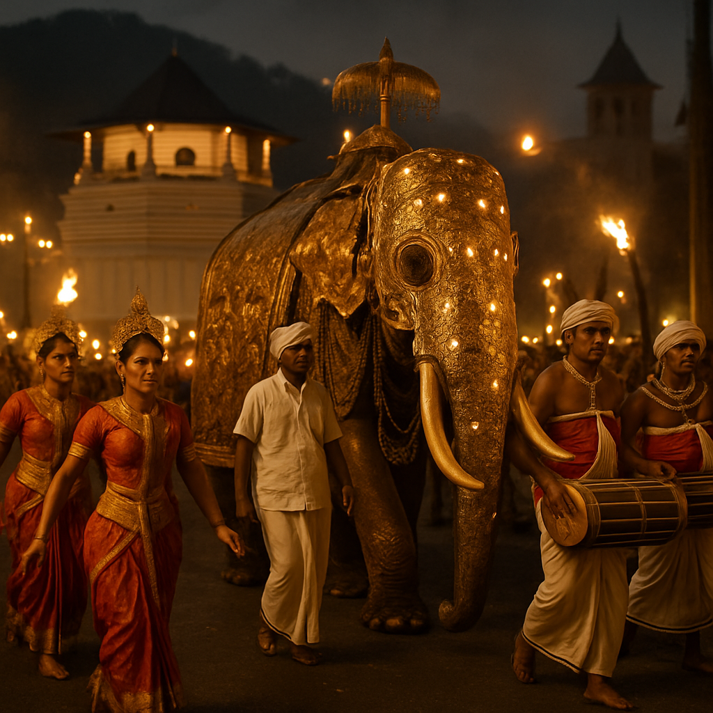 Kandy Esala Perahera Night Procession painting number kit