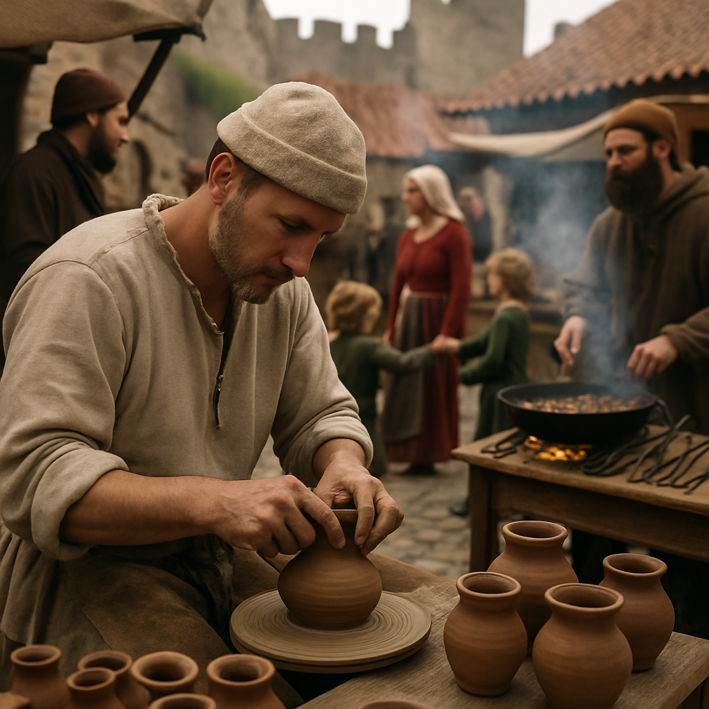 Obidos Medieval Market Portugal Painting by numbers kit