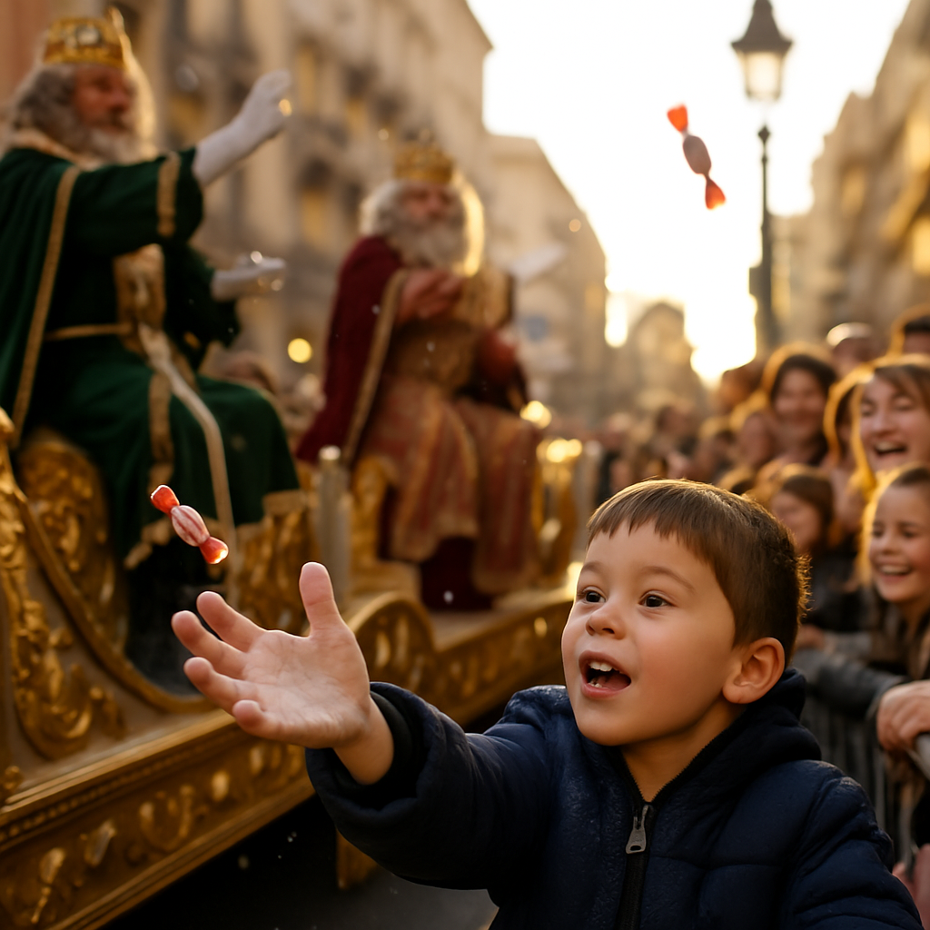 Día De Los Reyes Three Kings Parade painting number kit