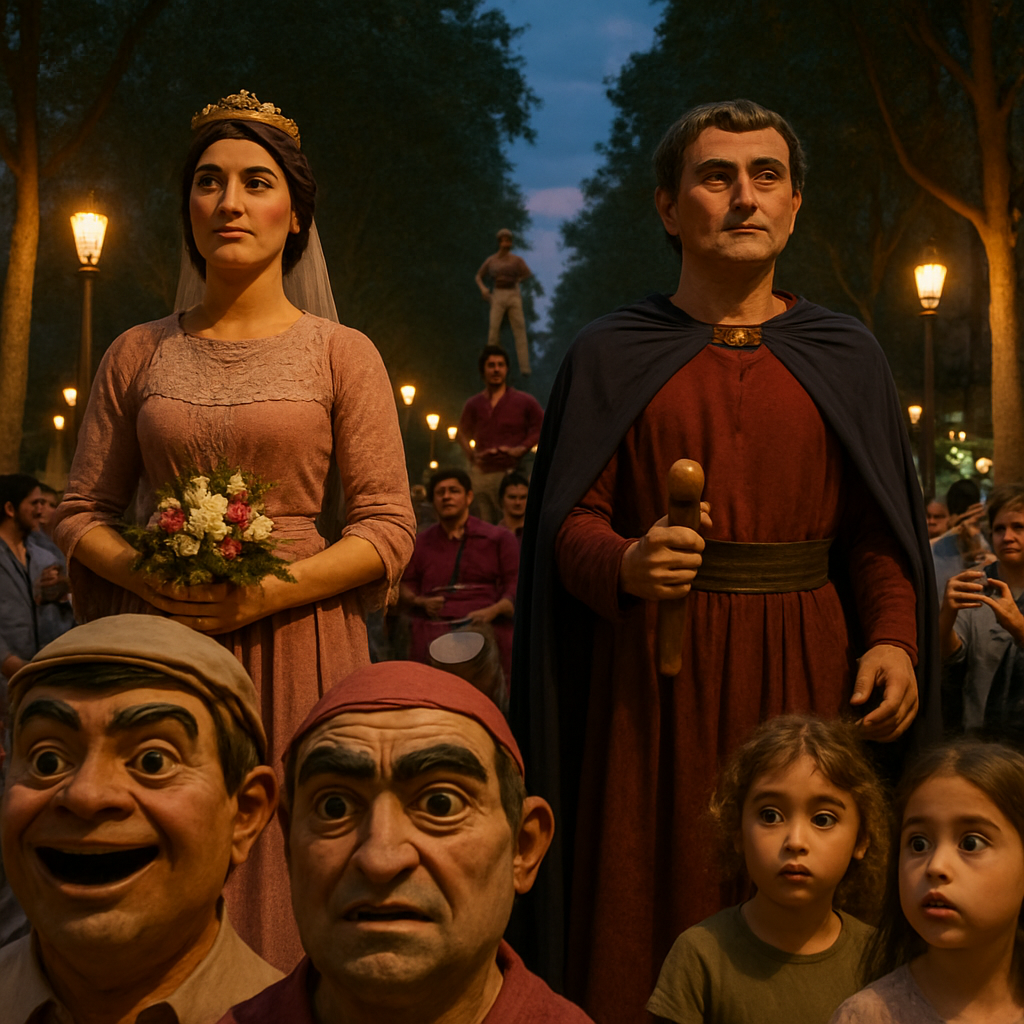 La Mercè Giant Puppets Barcelona Painting by numbers kit