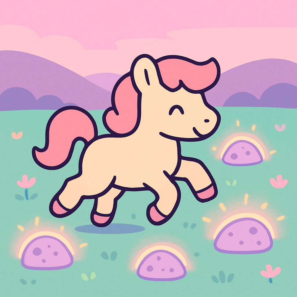 Meteor Meadow Pony Numbered painting kits
